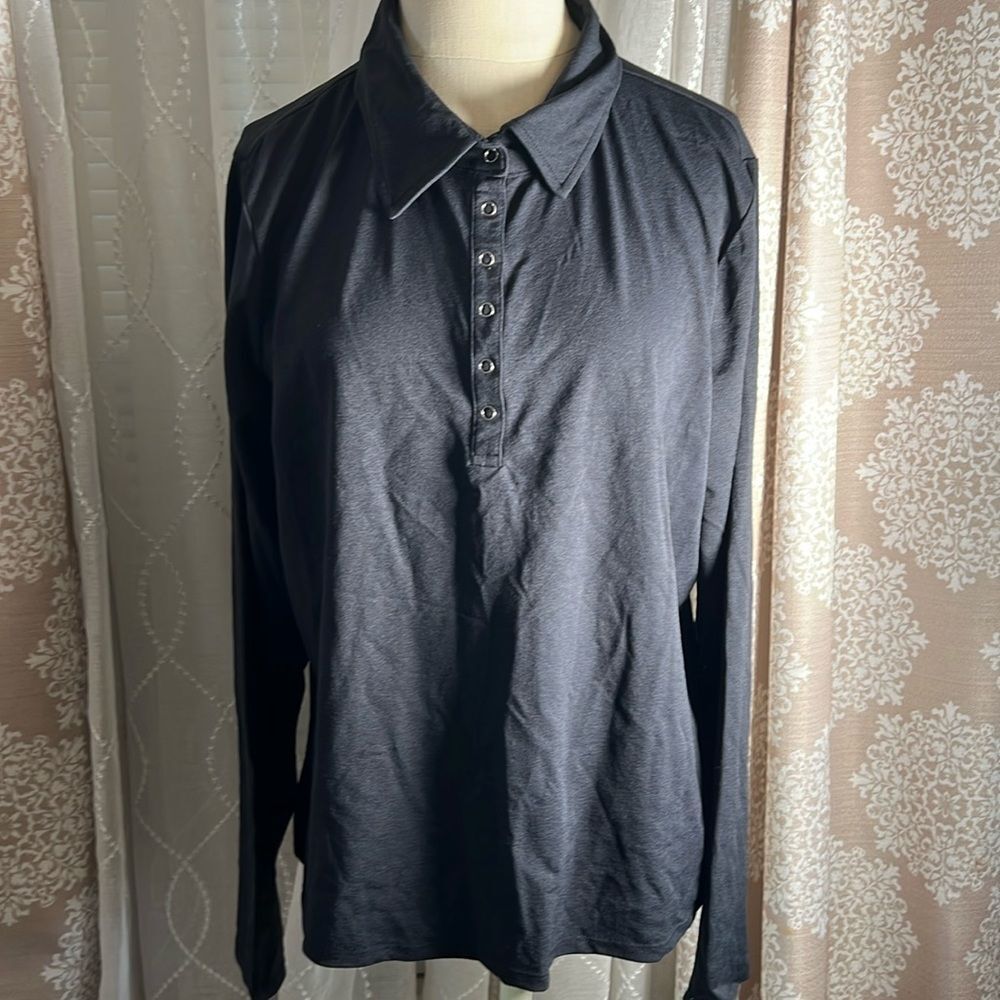 MULTIPLICITY black long sleeve top size large